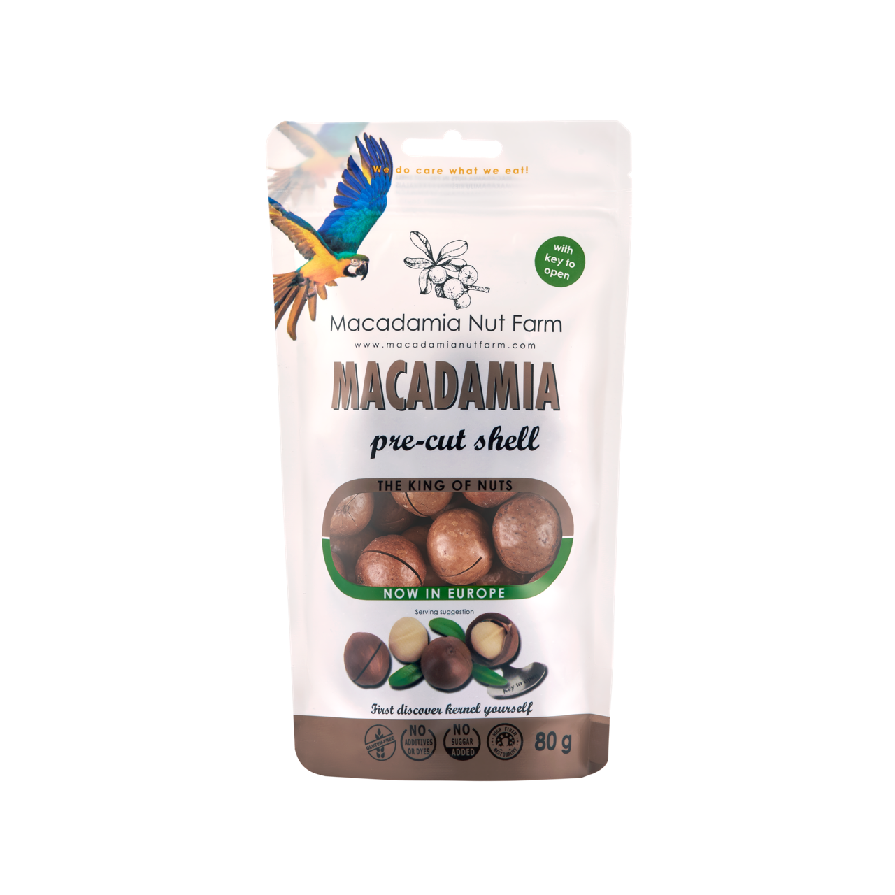 Macadamia nuts in shell